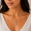 The Double Heart Drop Pendant